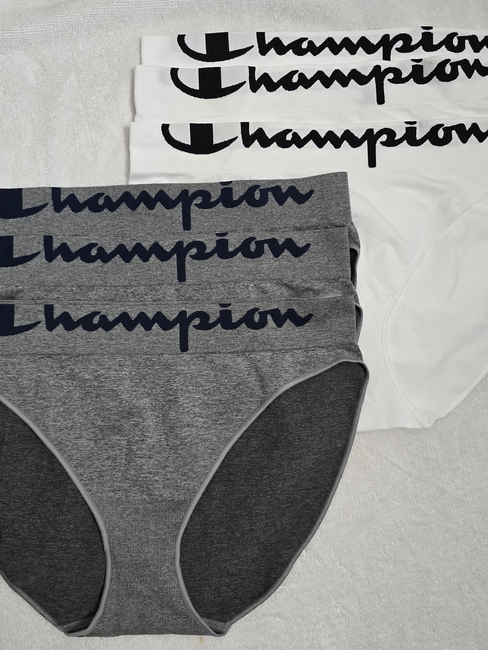 NEW Champion Men's Briefs 5-Pack - White & Gray